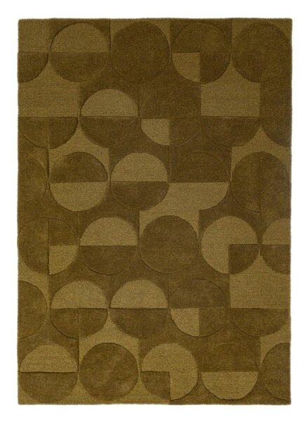 Tmavě zelený ručně tkaný vlněný koberec 120x170 cm Gigi – Flair Rugs