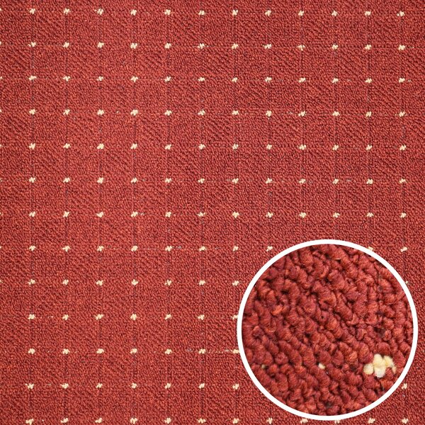Condor Carpets, AKCE: 70x200 cm Kusový koberec Udinese terra - neúčtujeme odřezky z role - obšitý ze všech stran, šíře, oranžová, filc, chodba / předsíň