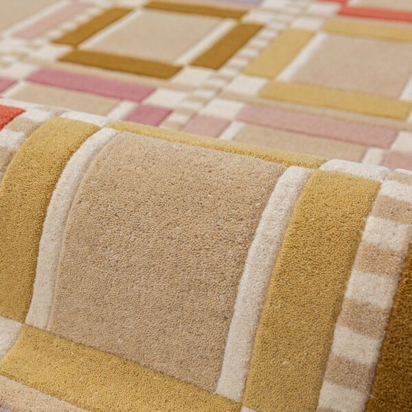 Ručně tkaný vlněný koberec v přírodní barvě 160x230 cm Quadro Wool – Flair Rugs