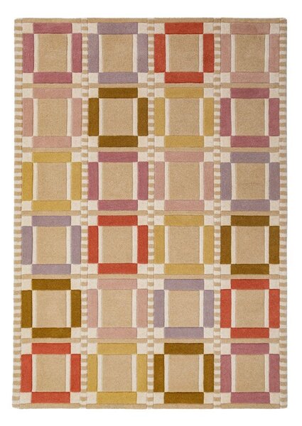 Ručně tkaný vlněný koberec v přírodní barvě 160x230 cm Quadro Wool – Flair Rugs