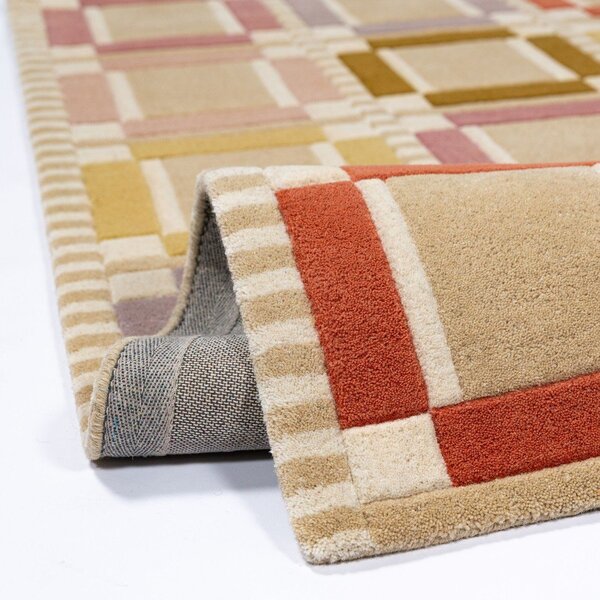 Ručně tkaný vlněný koberec v přírodní barvě 160x230 cm Quadro Wool – Flair Rugs