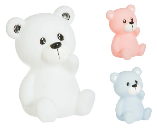LED dětské noční světlo TEDDY 10x13,5 cm - více barev Barva: Růžová