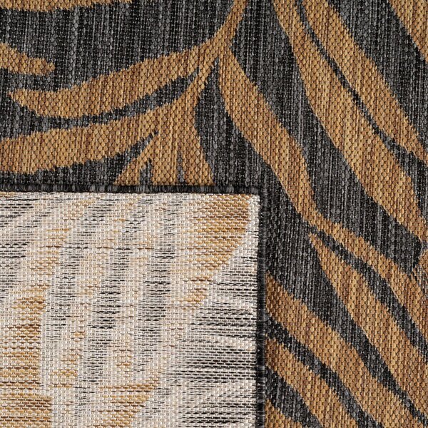 Černý/hnědý vnitřní a venkovní koberec 60x100 cm Mira 1451 – Ayyildiz Carpets