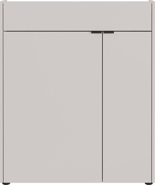 Krémová matná skříňka 83x99x22 cm Ameca – Germania