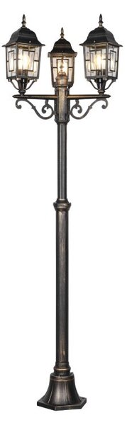 Trio T405960328 zahradní sloupek VOLTURNO E27