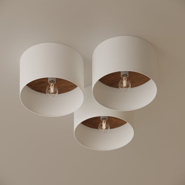 Sollux Lighting Stropní svítidlo TELESTO bílá/tmavě hnědá