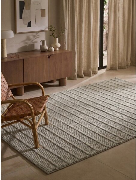 Šedý ručně tkaný vlněný koberec 120x170 cm Camden Parker – Ted Baker