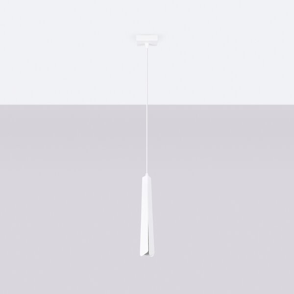 Sollux Lighting Závěsná lampa PRYSM 1 bílá