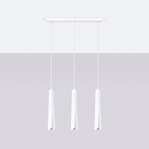 Sollux Lighting Závěsná lampa PRYSM 3L bílá
