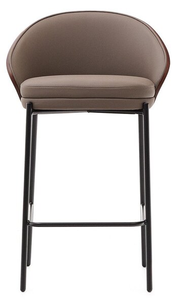 Hnědá barová židle (výška sedáku 65 cm) Eamy – Kave Home