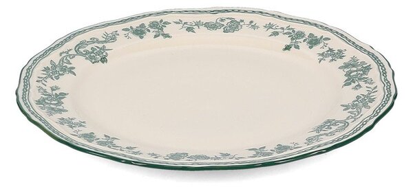 Zelený/slonovinový dezertní porcelánový talíř ø 21,5 cm Cyril – S|P Collection