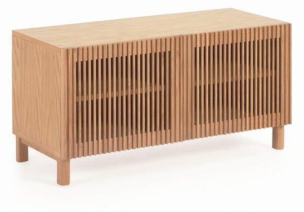 Botník v dekoru dubu s lavicí v přírodní barvě Beyla – Kave Home