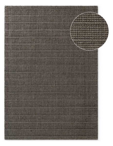 Tmavě šedý/tmavě hnědý ručně tkaný vlněný koberec 80x150 cm Camden Parker – Ted Baker