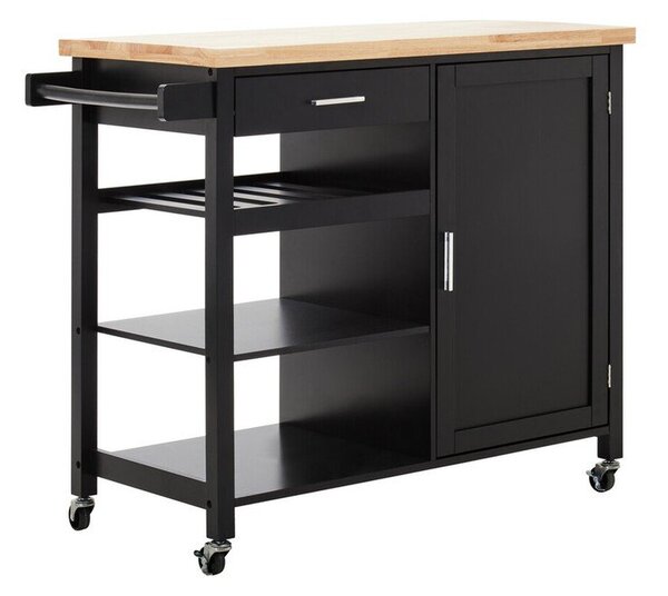 Kuchyňský ostrůvek na kolečkách z kaučukového dřeva 48x105 cm Frankfurt – Premier Housewares