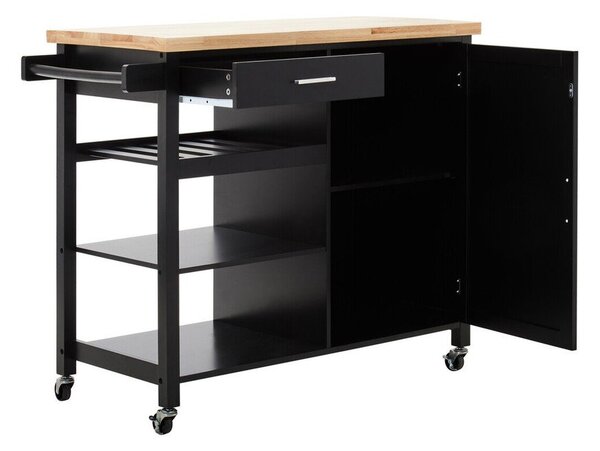 Kuchyňský ostrůvek na kolečkách z kaučukového dřeva 48x105 cm Frankfurt – Premier Housewares