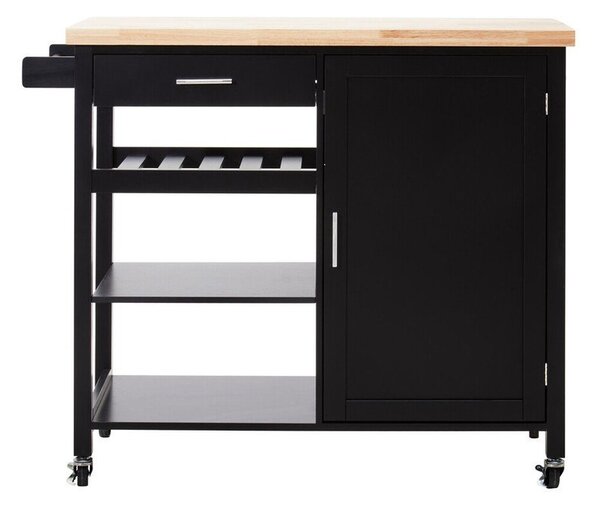 Kuchyňský ostrůvek na kolečkách z kaučukového dřeva 48x105 cm Frankfurt – Premier Housewares