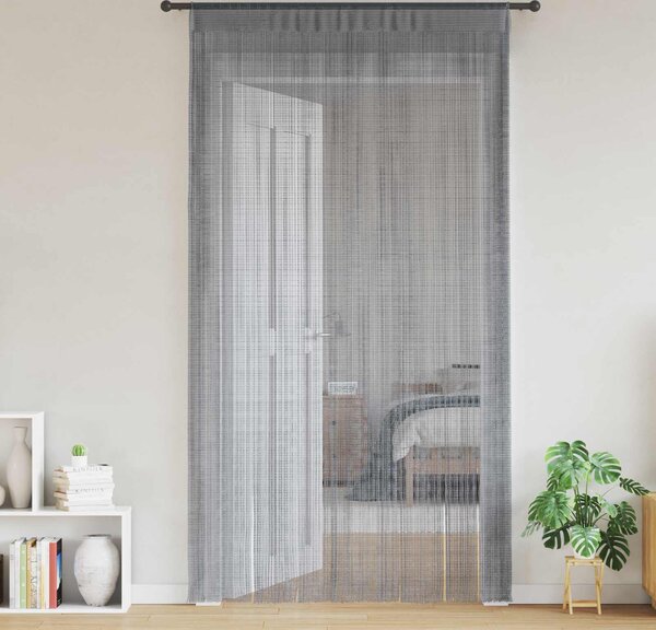 VidaXL Provázkové záclony 2 ks [132407] Barva: antracitová, Velikost: 100 cm