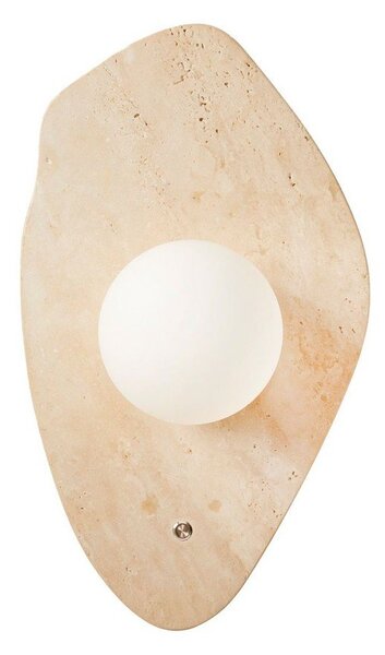 Béžové kamenné nástěnné svítidlo ø 10 cm Hilde – Opviq lights
