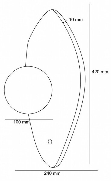 Béžové kamenné nástěnné svítidlo ø 10 cm Hilde – Opviq lights