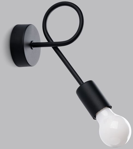 Sollux Lighting Levar nástěnné svítidlo 1x15 W černá SL.1454