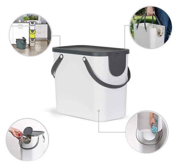 Odpadkový koš na tříděný odpad z recyklovaného plastu 25 l Albula - Rotho