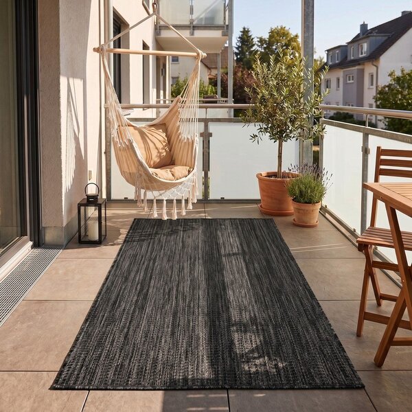 Černý vnitřní a venkovní koberec 60x100 cm Mira 1450 – Ayyildiz Carpets
