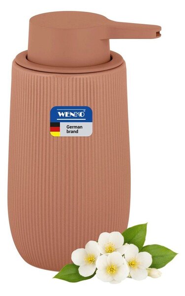 Hnědý plastový dávkovač mýdla 400 ml Fablo – Wenko