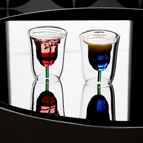 KONDELA Termo sklenice na víno a drinky, 2 ks, 180 ml, HOTCOLDER TYP 27