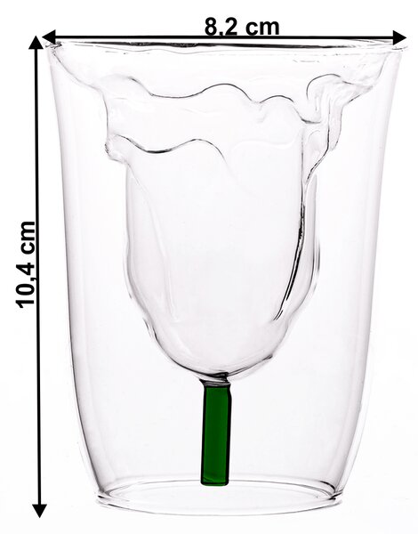 KONDELA Termo sklenice na víno a drinky, 2 ks, 180 ml, HOTCOLDER TYP 27