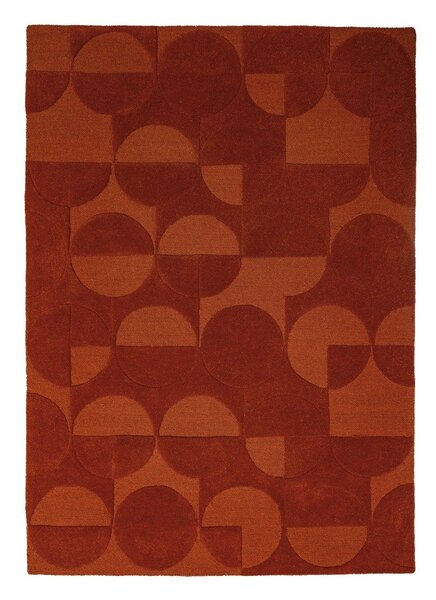 Ručně tkaný vlněný koberec v terakotové barvě 120x170 cm Gigi – Flair Rugs