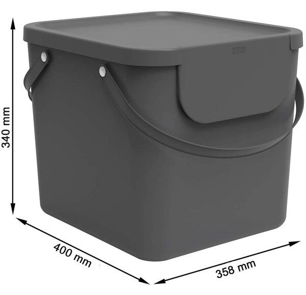 Odpadkový koš na tříděný odpad z recyklovaného plastu 40 l Albula - Rotho