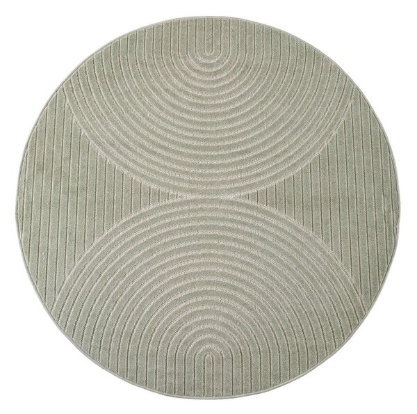 Zelený kulatý vnitřní a venkovní koberec ø 80 cm Nova 1201 – Ayyildiz Carpets