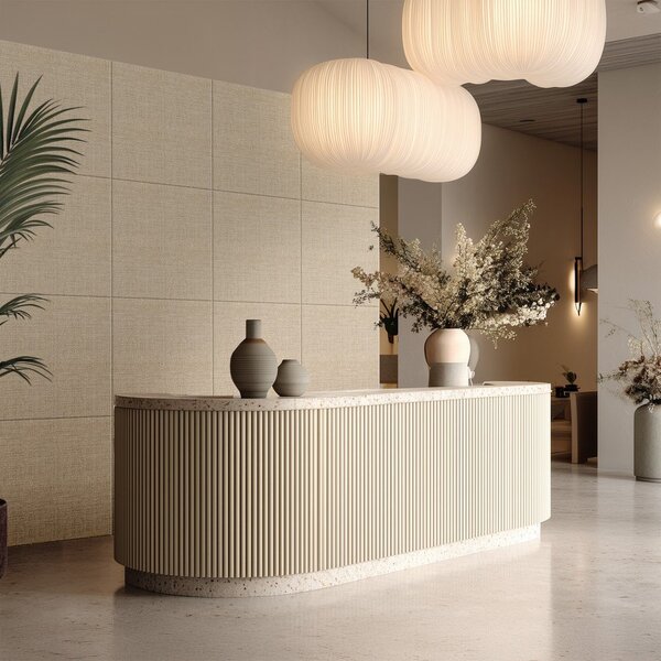 Látkové akustické panely v sadě 2 ks 60x60 cm Light Linen – Styler