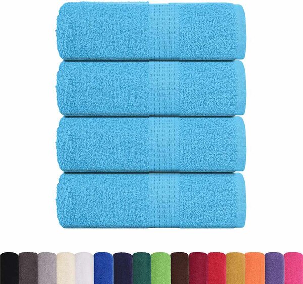 Ručníky pro hosty FROGN 4 ks tyrkysové 30x50 cm 360 g/m² 136972