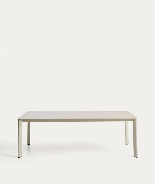 Zahradní jídelní stůl s deskou z kamene 100x220 cm Anafi – Kave Home