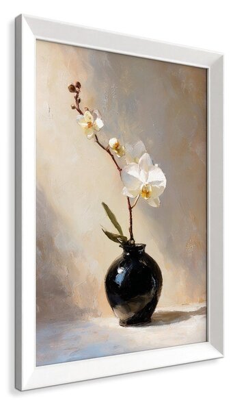 Tištěný obraz s rámem 56x75 cm White Orchid – Styler