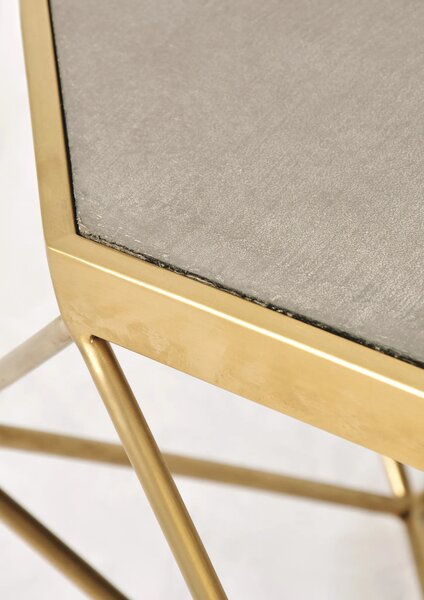 LivinHill Konferenční stolek Glamour 106 cm zlatý/šedý