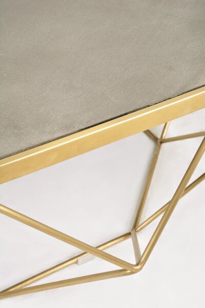 LivinHill Konferenční stolek Glamour 106 cm zlatý/šedý
