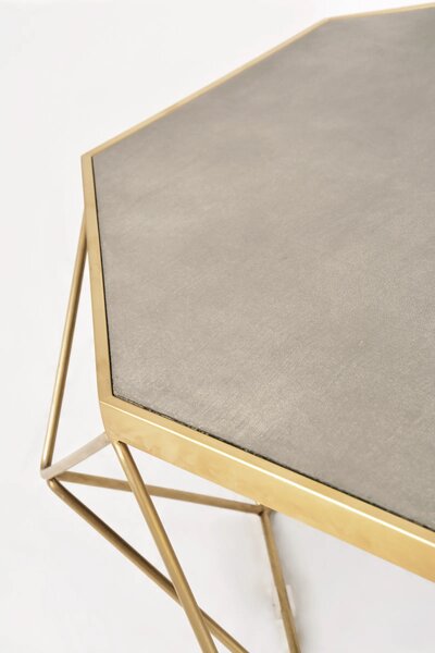 LivinHill Konferenční stolek Glamour 106 cm zlatý/šedý