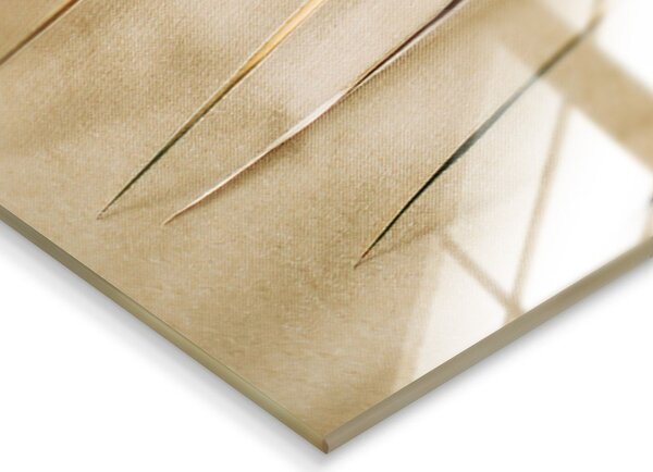 Tištěný skleněný obraz 80x120 cm Gold Palm – Styler