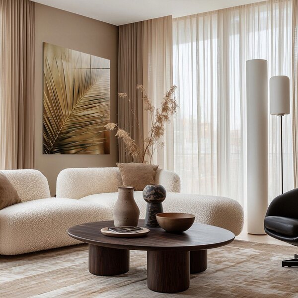 Tištěný skleněný obraz 80x120 cm Gold Palm – Styler