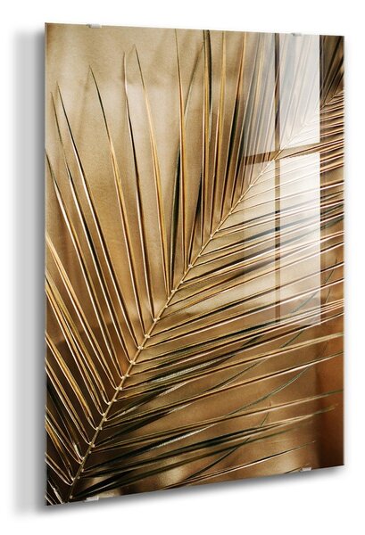 Tištěný skleněný obraz 80x120 cm Gold Palm – Styler