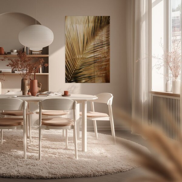 Tištěný skleněný obraz 80x120 cm Gold Palm – Styler