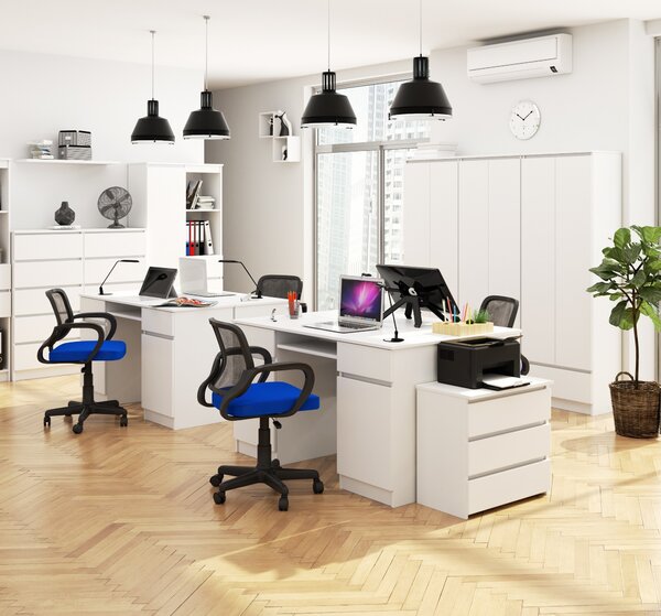 Ak furniture Psací stůl A5 135 cm bílý