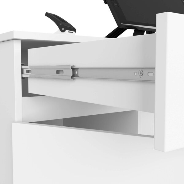 Ak furniture Psací stůl A5 135 cm bílý