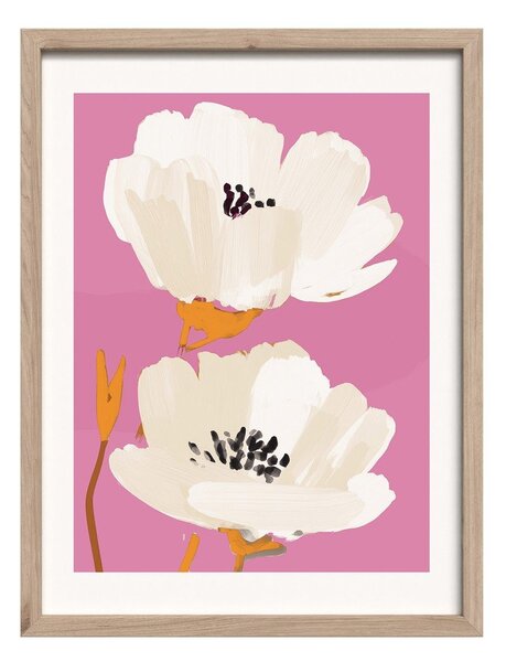 Tištěný obraz s rámem 30x40 cm Peony Bloom – Styler