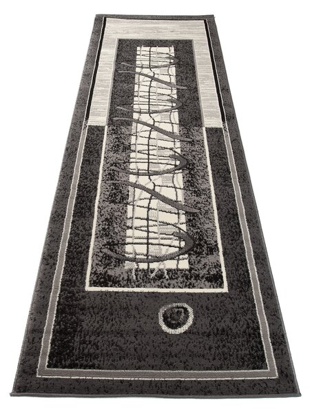 Makro Abra Koberec Běhoun CHEAP 5118B tmavě šedý Rozměr: 120x400 cm