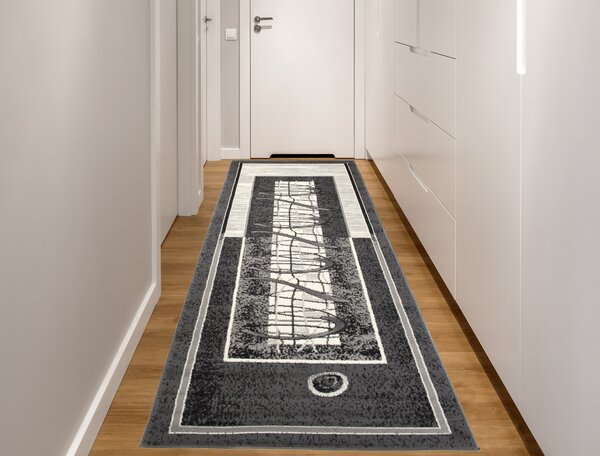 Makro Abra Koberec Běhoun CHEAP 5118B tmavě šedý Rozměr: 120x400 cm