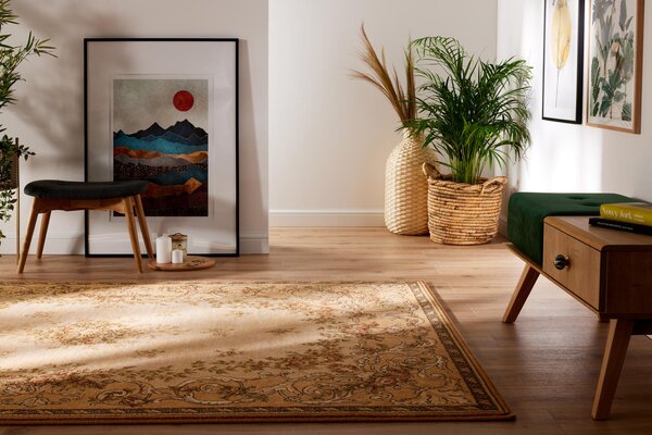 Agnella vlněný koberec Isfahan Dafne sahara Rozměr: 80x120 cm
