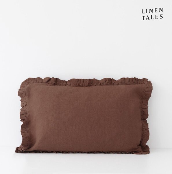 Lněný povlak na polštář 50x60 cm Chocolate – Linen Tales